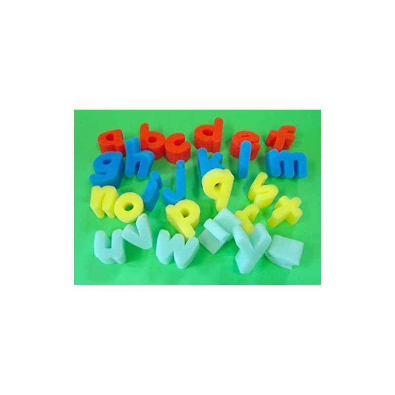 Major Brushes Foam Alphabet Letters Lower Case - Pack of