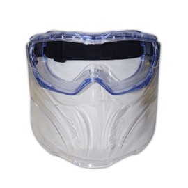 MAGID GFS360AFC Gemstone SAFETY Goggles with Detachable Face Mask, 12.7" Height, 18.3" Wide, 19.6" Length, Polycarbonate, Standard, Clear