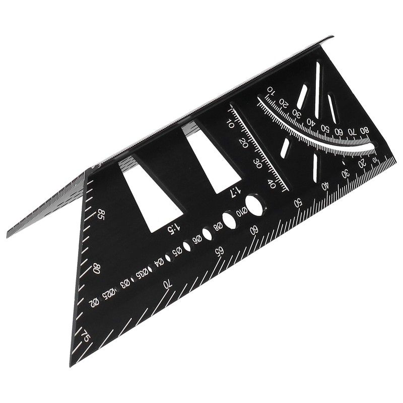 MultiFunctional Aluminum Alloy Angle Ruler Woodworking Measuring Ruler Tool Accessory
