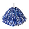 Hooshing 12PCS Pom Poms Cheerleading Blue and Silver Fluffy Metallic