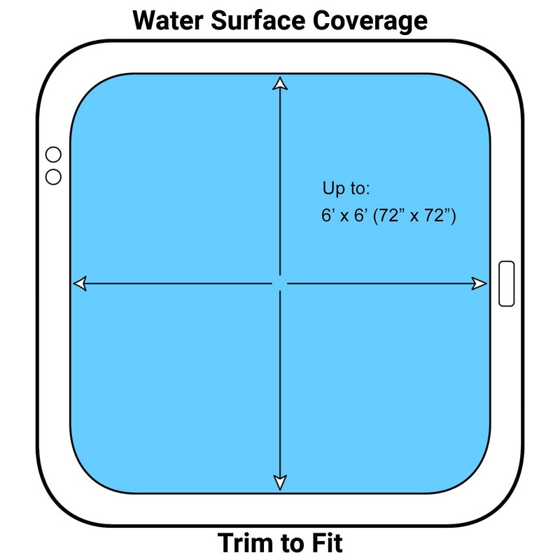 Spa Depot Thermo-Float 16-mil 6ft x 6ft Hot Tub Bubble