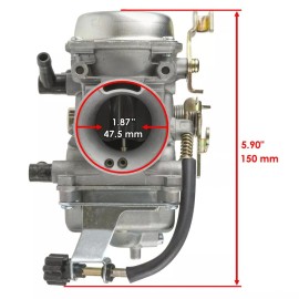 Caltric Brand New Carburetor for Kawasaki Bayou 300 KLF300B KLF 300B 1996-2004