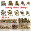 75-Piece Spring Hose Clamp Assortment Kit – 6–10mm Inner Diameter