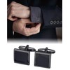 Ofeiyaa 10pcs Square Cufflinks And Shirt Stud Formal Men Classic