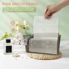 Dryer Sheet Holder with Bamboo Lid,Acrylic Laundry Clear Dryer Sheets