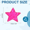 MECCANIXITY 10 Pcs Sequin Star Iron on Patches, 2.6 x