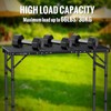 GARLLEN Folding Camping Table Max 27.5", 3-Height Adjustable Portable Camping