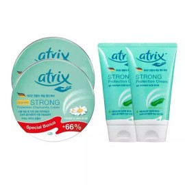 Atrex 아트릭스 스트롱 프로텍션 크림 250ml x2 + 핸드크림 75ml x2 Artix Strong Protection Cream 250ml x2 + Hand Cream 75ml x2