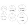 Esco EA591HG-1 Tag Blank (Aluminum, Round/10 Sheets), Silver