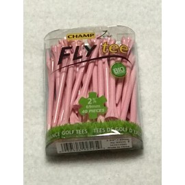 CHAMP 40 Champ Zarma Fly Tee 2 3/4" Pink Golf Tees 40 Tees 92525 NEW