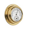 NKlaus Brass Thermo-Hygrometer, 9.8 x 6.3 x 3 cm, High-Quality