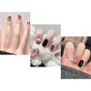 NIUANIUA Nail Tip, Short, False Nails, Cute, Round Tip, Fashion,