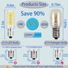 GFLSD E14 LED Bulb Dimmable,4W 120V 350LM T6 40W Halogen
