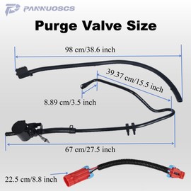 Vapor Canister Vent Solenoid 911-239 Compatible with 1999-2010 Chevy Suburban Silverado 1500 2500 3500/GMC Sierra 1500 2500 3500 for 4.3L/4.8L/5.3L/6.0L/8.1L Purge Valve Solenoid Hose Replace#15086429