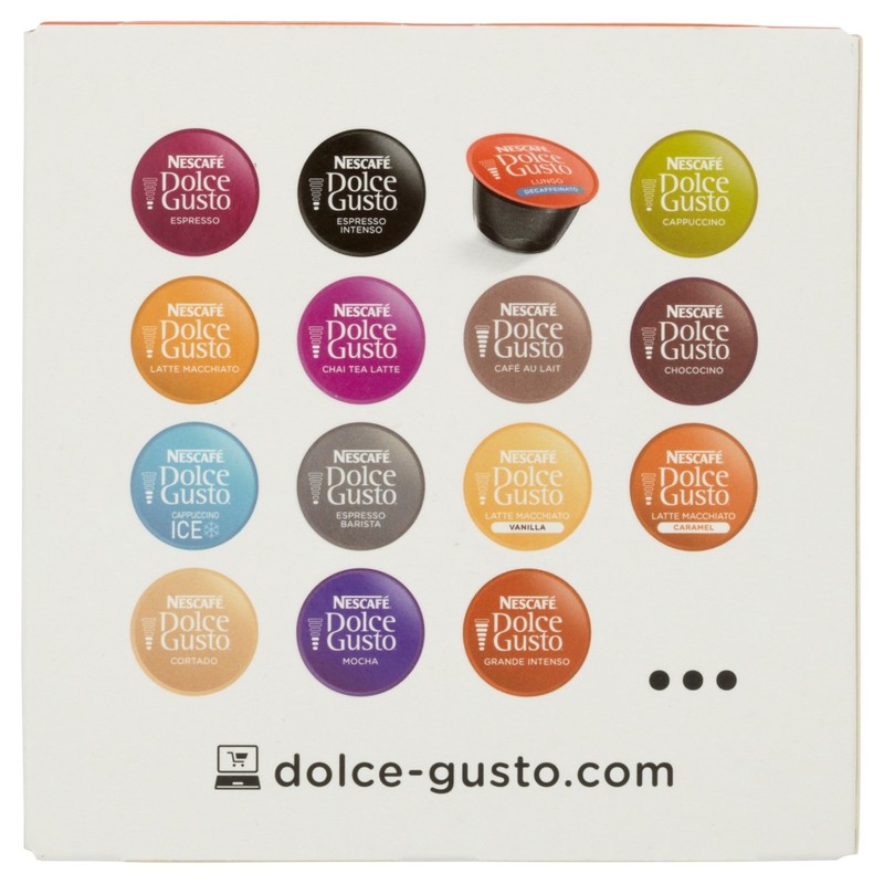 NESCAFÉ Dolce Gusto Lungo Decaff Coffee Pods, 16 Capsules (16