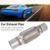 Car Exhaust Pipe 50 X 250mm Welding Free Stainless Steel