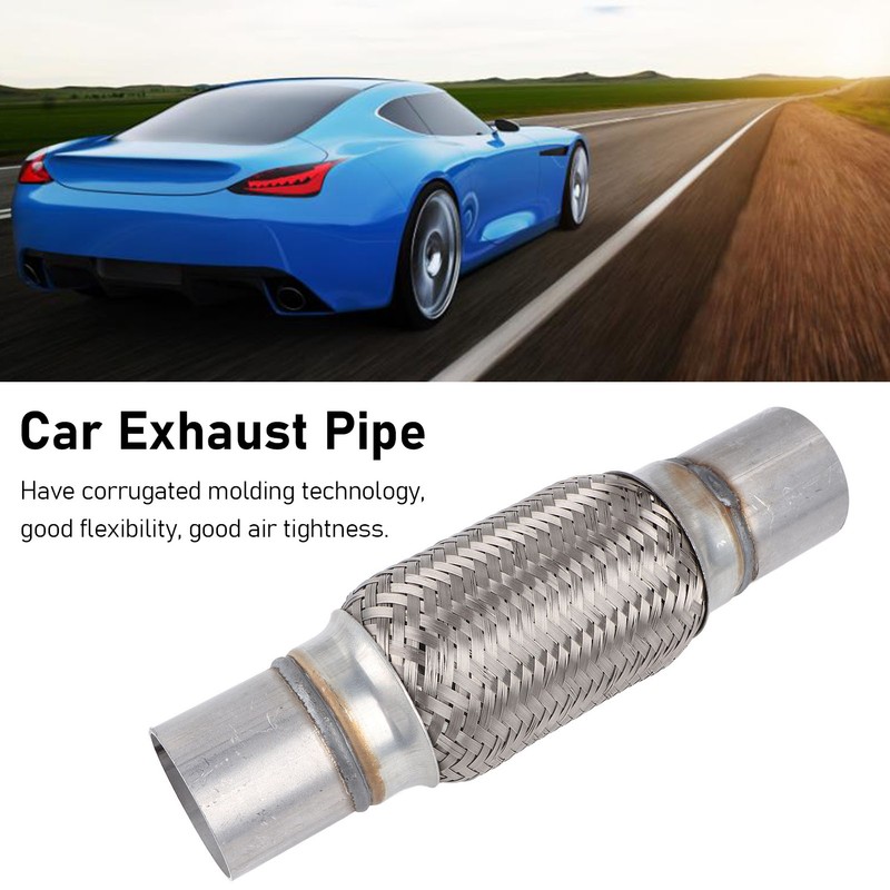 Car Exhaust Pipe 50 X 250mm Welding Free Stainless Steel
