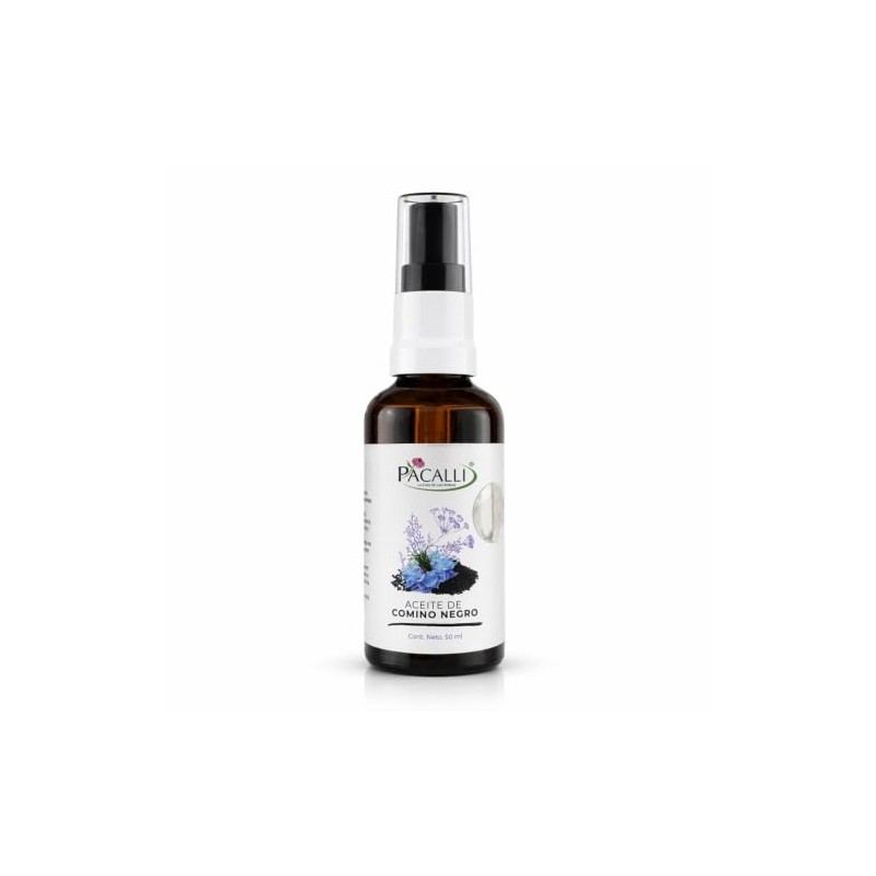 PACALLI Aceite de Comino Negro Orgánico 50ml - Prensado en
