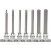 KS Tools 918.3960 CHROME+ hex bit socket set, 7pcs, 3/8"