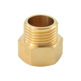 Brass Pipe Adapter, Toilet Filling Valve, Bidet Hose Fitting, 7/8 Inch Female Thread to G1/2 Inch Male Thread, Pipe Fitting, Adapter Connection (Gold)