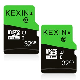 KEXIN 32GB Micro SD Card Micro SDHC UHS-I Memory Cards Class 10 High Speed TF Card, C10, U1, 32 GB 2 Pack
