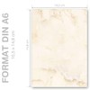Writing Paper Marble & Structure Marble Beige – DIN A6