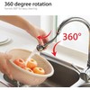 Silver Faucet Sprayer Extension, Faucet Extension Tube, 360 Degree Rotation