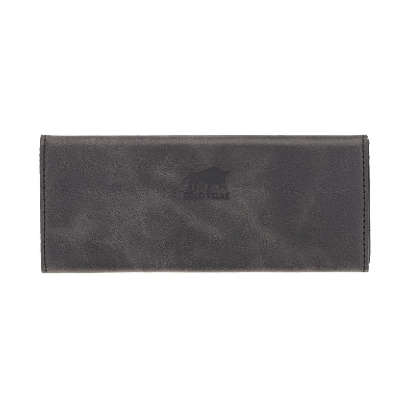 Solo Pelle Foldable Glasses Case Genuine Leather Portable Glasses Box