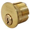 Marks #2122 Polished Brass US3 Solid 15/16" Mortise Cylinder