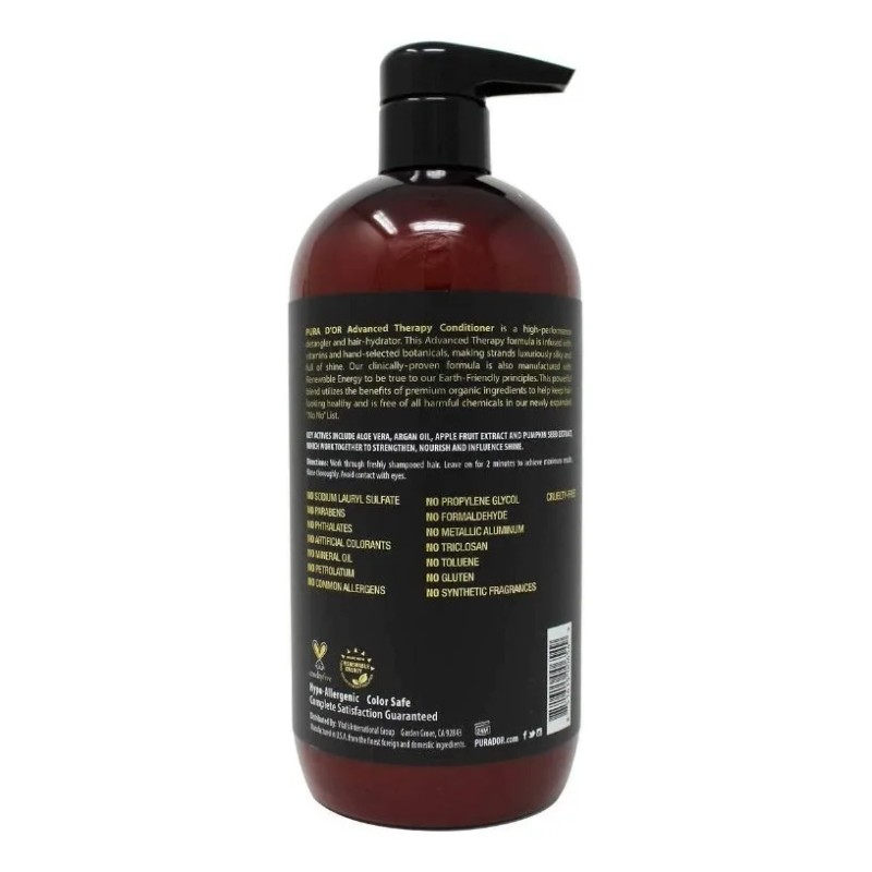 Pura Dor Acondicionador Therapy Argan Oil 709ml 24oz
