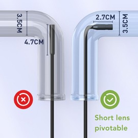 Cámara de Inspección 1080P con Pantalla de 4,3 Pulgadas, Endoscopio Industrial Impermeable para Pared de Alcantarillado de Plomería Automotriz, Cable de 11,5 Pies (10m)
