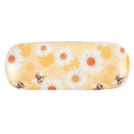 something different Elegant Yellow Polyurethane Bee & Daisy Delight Glasses Case - 4cm x 16cm (1 Pc.) - Unique & Eye-Catching Design, Durability Idea