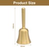 Aoserge Super Loud Solid Brass Hand Call Bell, Gold Finish