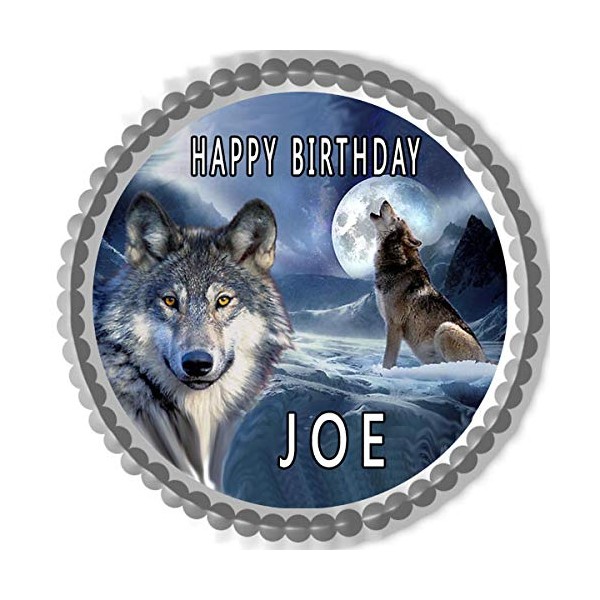 Wolf (Nr2) - Edible Cake Topper - 10" round