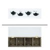 Morgan Wooden Tea Box, Tea Bag Holder, with 4 Tea