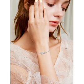 Midari Infinity Bracelets for Women Dolphin Bracelet Endless Love Symbol Charm Adjustable Large Bracelet Summer Beach Hand Chain Jewelry Gifts for Women Mom Wife