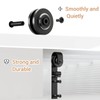 FLYVLIEG Upgraded 4FT Mini Folding Sliding Barn Door Hardware Kit