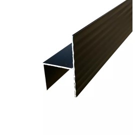 Mr Metal Aluminum H-Channel 93" Black Aluminum Trim 2" x 1 1/8" Cargo Trailer Door Trim Chair Rail