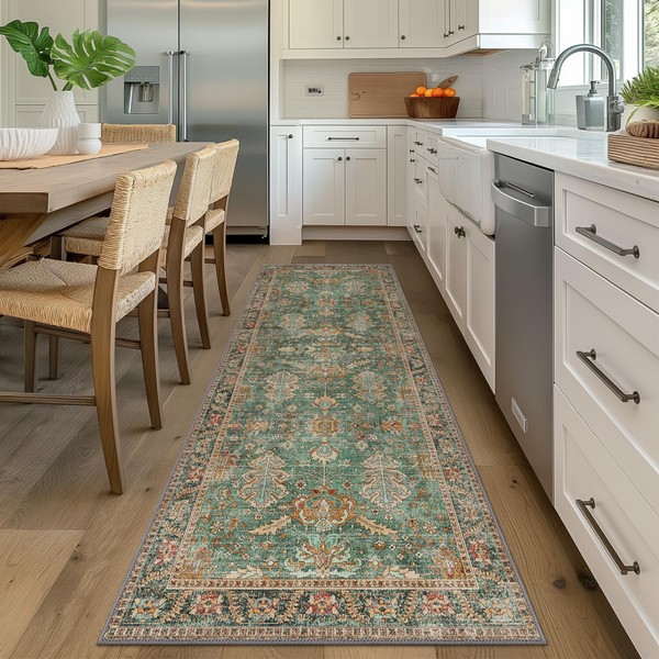 Bavni Runner Rug, Machine Washable Rugs for Bedroom 2x10, Non