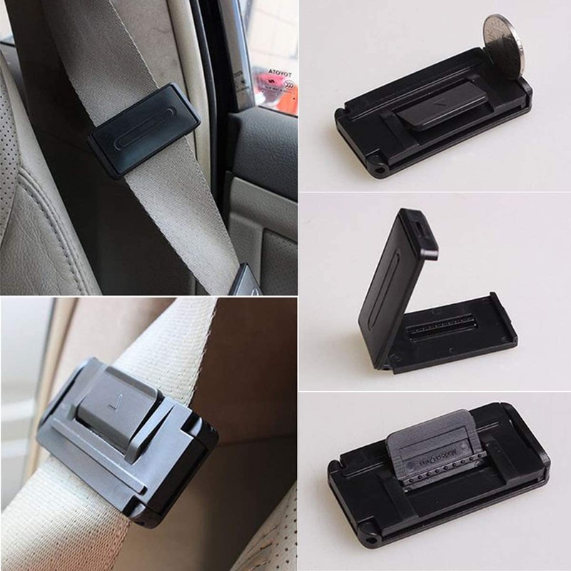 2x Car Seat Belt Adjuster Car Seatbelt Clip Strap Buckle