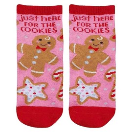 Stephen Joseph Unisex-Kid's Crew Socks, Gingerbread, Medium