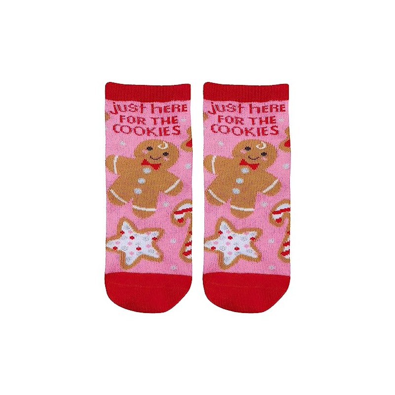 Stephen Joseph Unisex-Kid's Crew Socks, Gingerbread, Medium