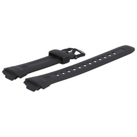 Casio Watches Casio WV-58 Watch Strap 18 mm Plastic Black, black, 18 mm, Strap.