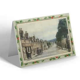 CHRISTMAS CARD - Vintage Scotland - "Near Central Stores," Tomintoul (b)