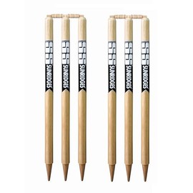 SS Cricket Grade 1 Pack of 6 Stumps and 4 bails