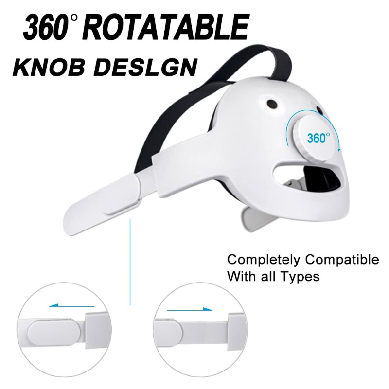 Adjustable Headband Connector for Quest 2 Headset Accessories Comfortable Cushion