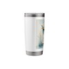 Cute Elephant Fishing in Watercolor Style Stainless Steel Insulated Tumbler