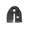 TOM TAILOR Women's Scarf with Fringes, 14482 - Deep Black,