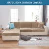 BXFUL Sofa Seat Cushion Covers, Sofa Cushion Slipcovers Stretch Velvet,