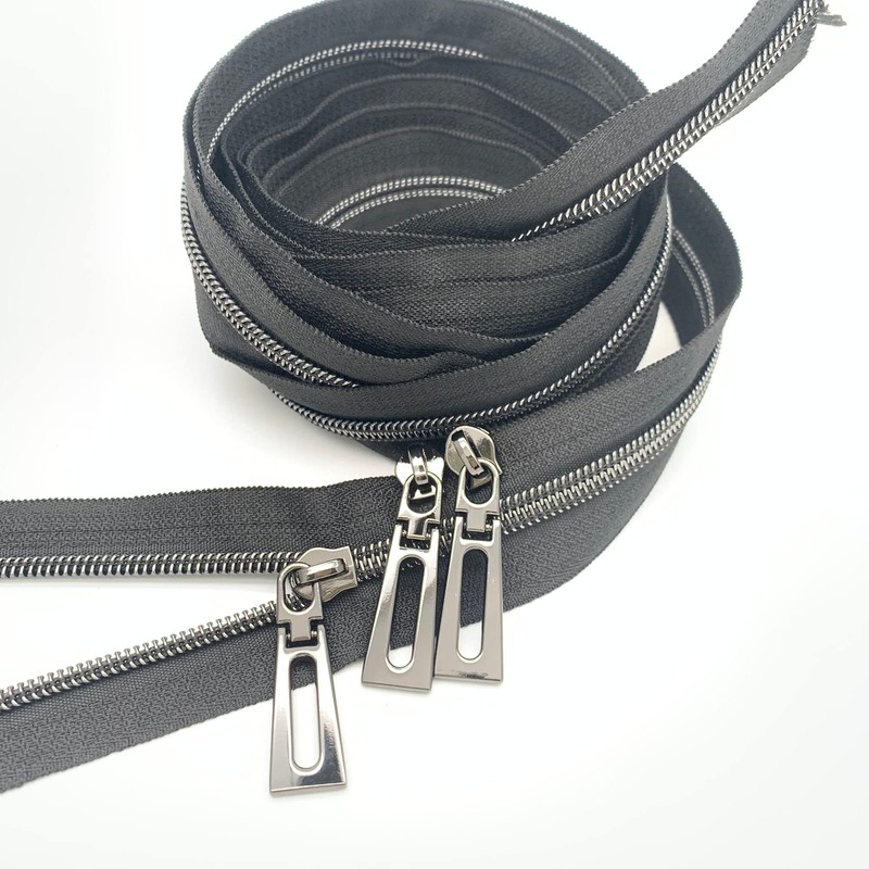 #5 Zipper Pulls (Zipper Pulls 1 Gunmetal)